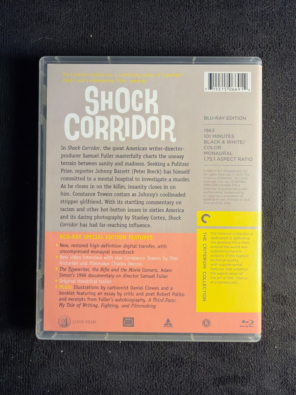 Shock Corridor (Blu-ray, Criterion Collection, 60's Classic, Special Edition)