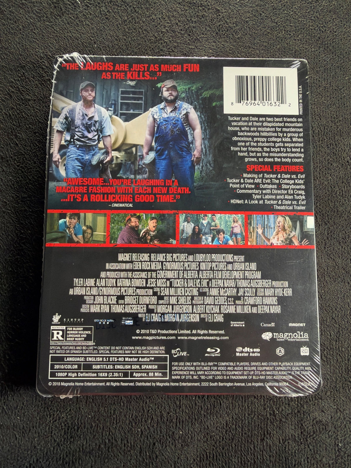 Tucker & Dale vs. Evil (Blu-ray, Magnolia Pictures, Steelbook, NEW/Sealed)
