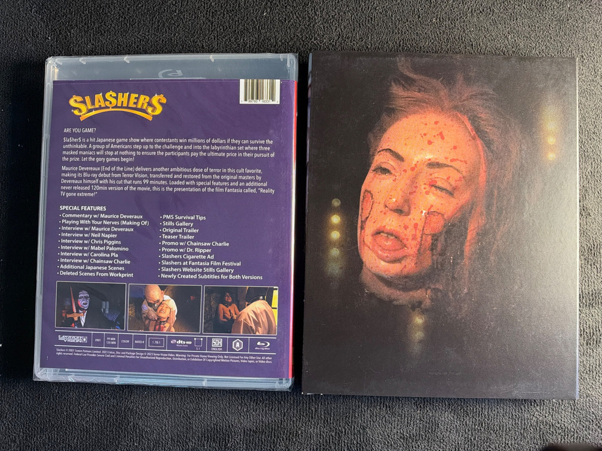Slashers (Blu-ray, Terror Vision, Slipcover, 2001 Horror Classic, NEW/Sealed)