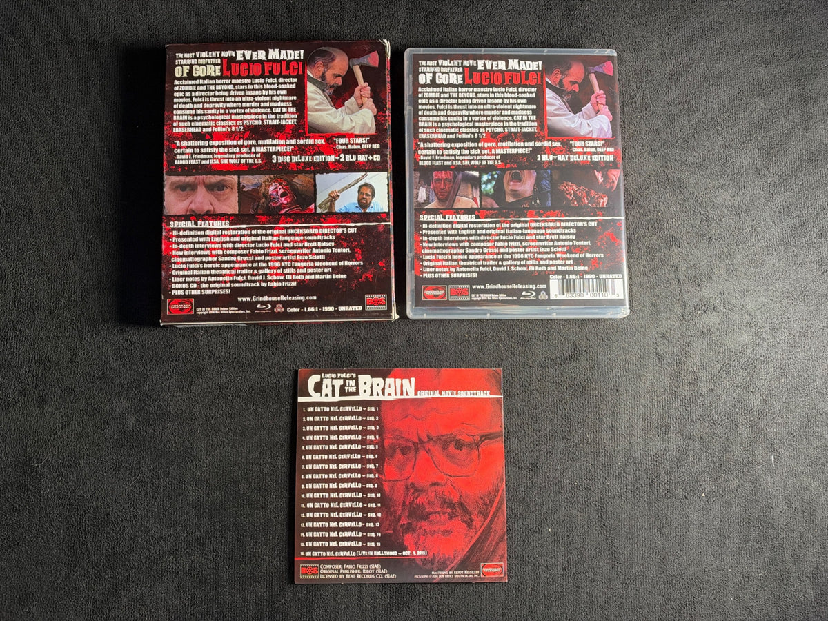 Cat in the Brain (Blu-ray, Grindhouse Releasing, Slipcase 3 Disc)