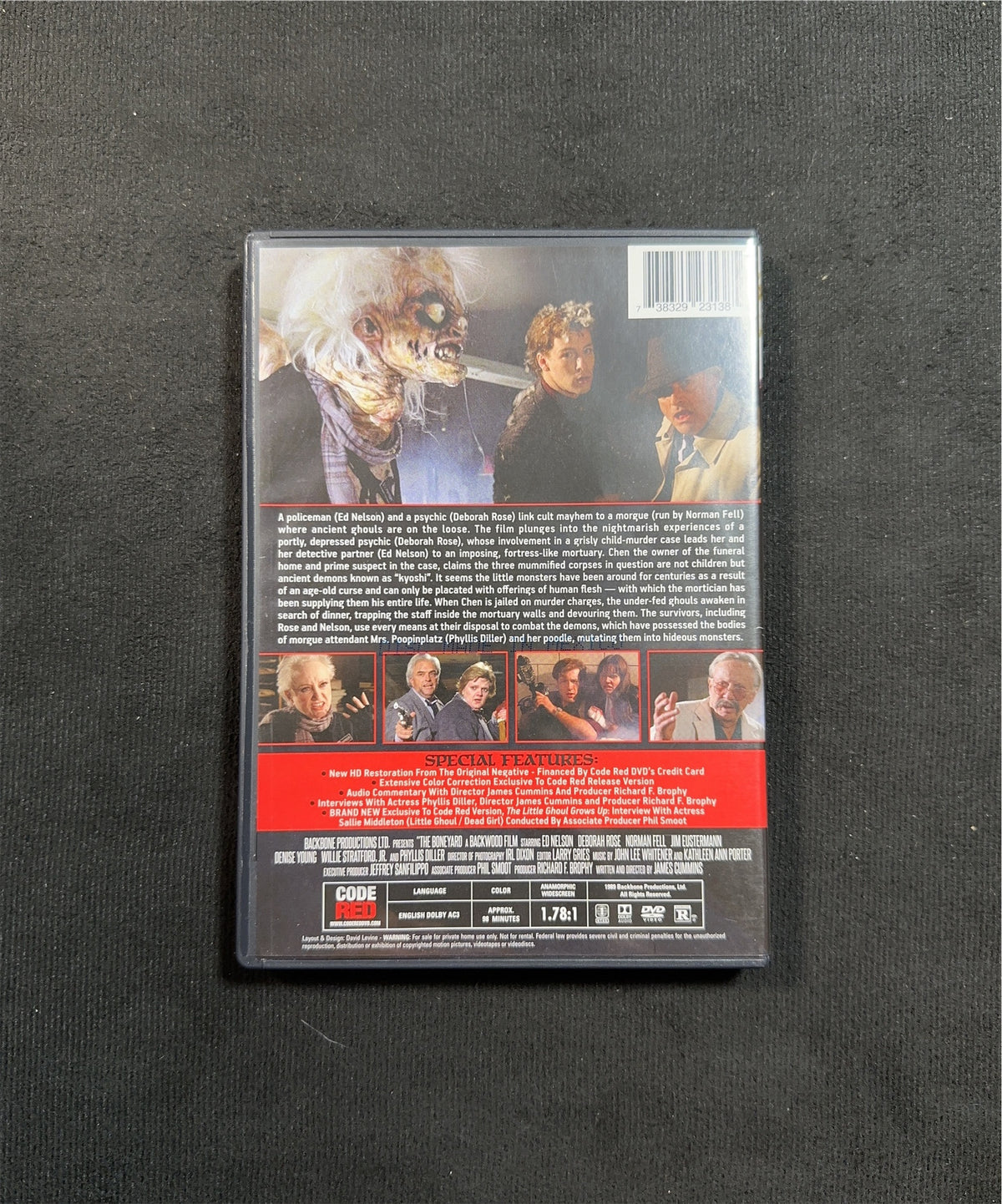 The Bone Yard (DVD, Code Red, 90's Horror Classic, Phyllis Diller)