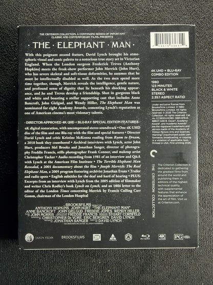 The Elephant Man (4K Ultra HD, Criterion Collection, Slipcover, Special Edition)