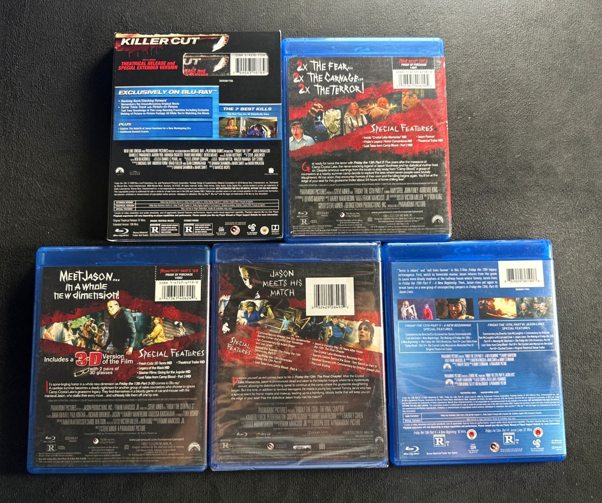 Friday the 13th Part 1-6, Paramount, Classic Horror Series)