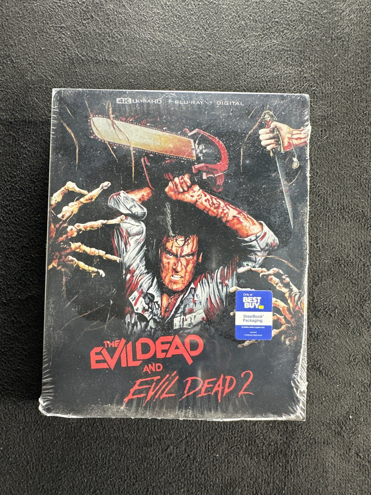 The Evil Dead and Evil Dead 2 (4K ULTRA HD, Lionsgate Steelbook, Best Buy, NEW)