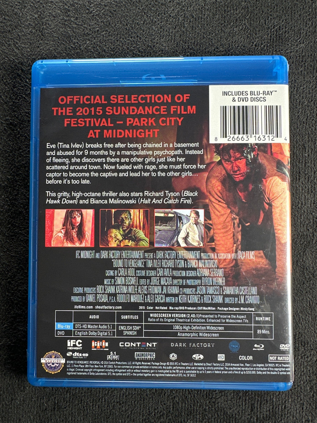 Bound to Vengeance (Blu-ray, Scream Factory, 2015 Horror, Widescreen)