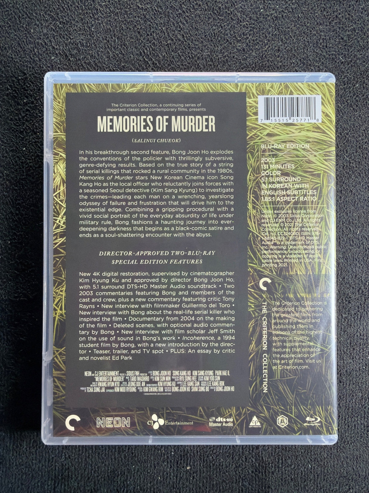 Memories of Murder (Blu-ray, Criterion Collection, Special Edition, Classic)