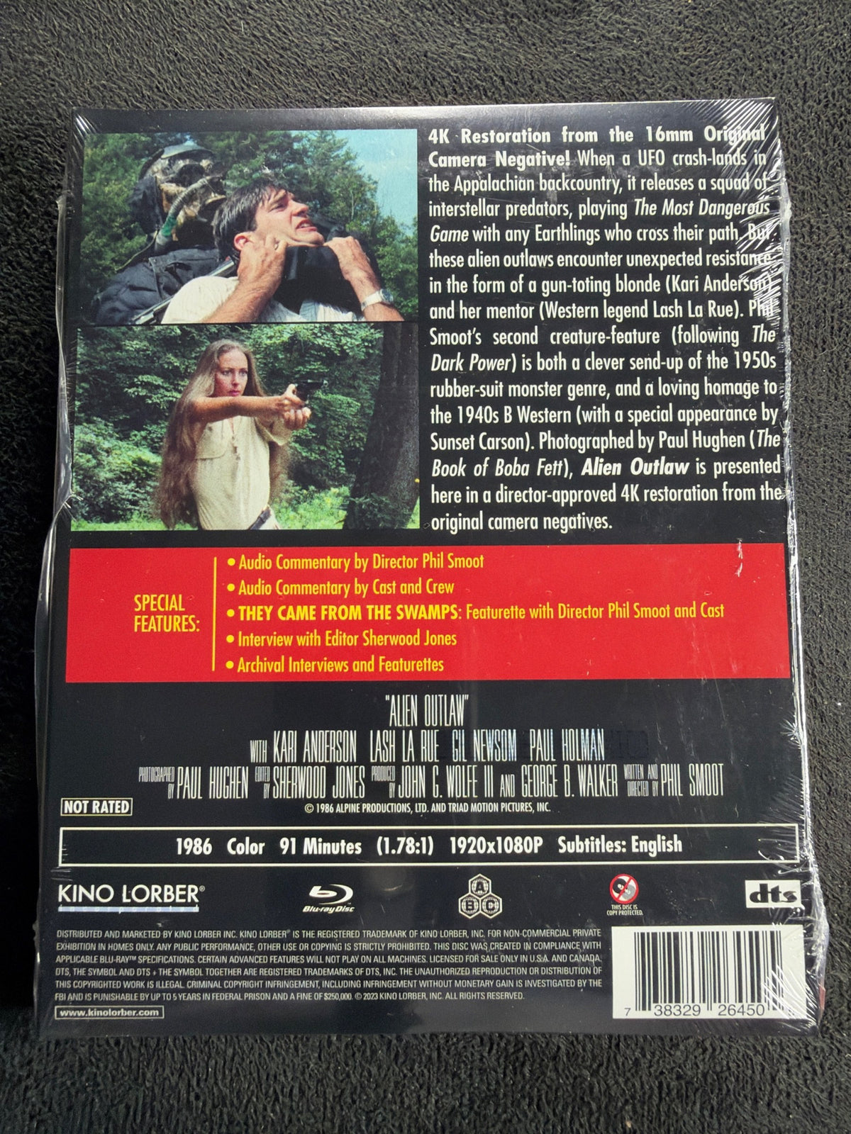 Alien Outlaw (Blu-ray, Kino Lorber, Slipcover, NEW/Sealed)