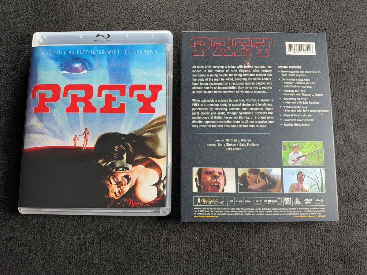 Prey (Blu-ray, Vinegar Syndrome, Slipcover, 70's Horror Classic)