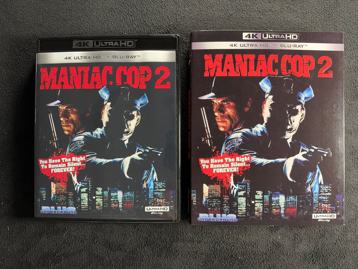 Maniac Cop 2 (4K Ultra HD, Blue Underground, Slipcover, 90's Classic Horror)