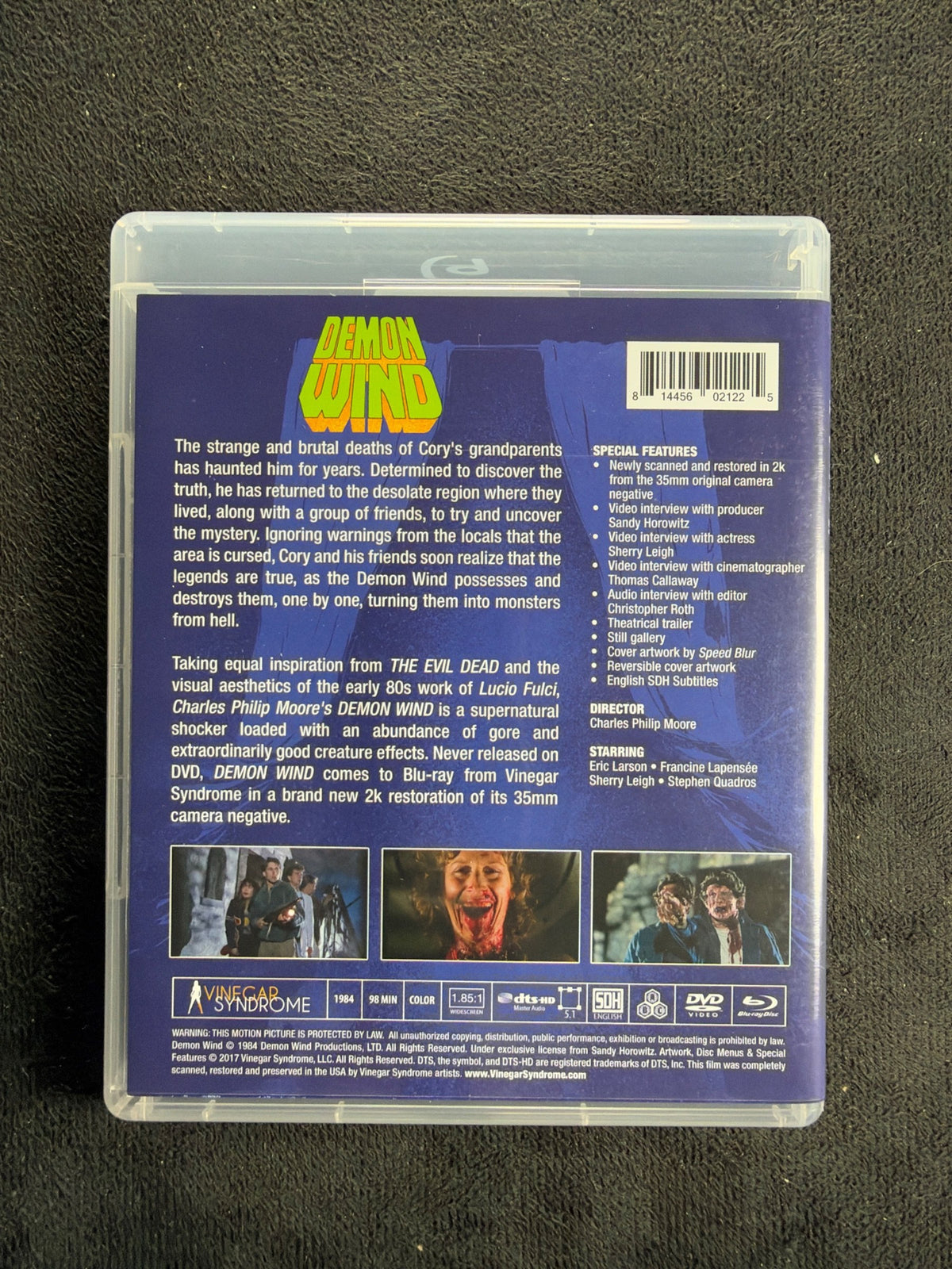 Demon Wind (Blu-ray, Vinegar Syndrome, 90's Classic Horror, Widescreen)