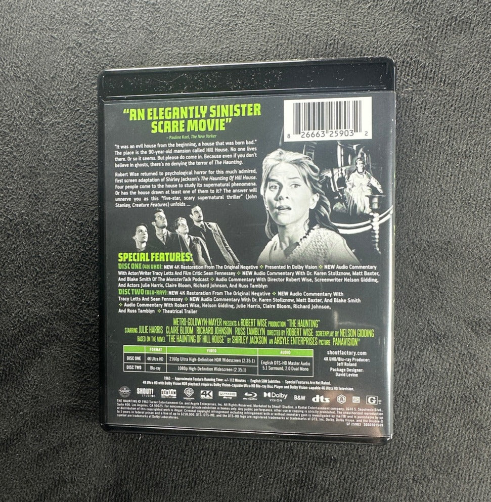 The Haunting 1963 (4K UHD, Shout! Factory, Slipcover)