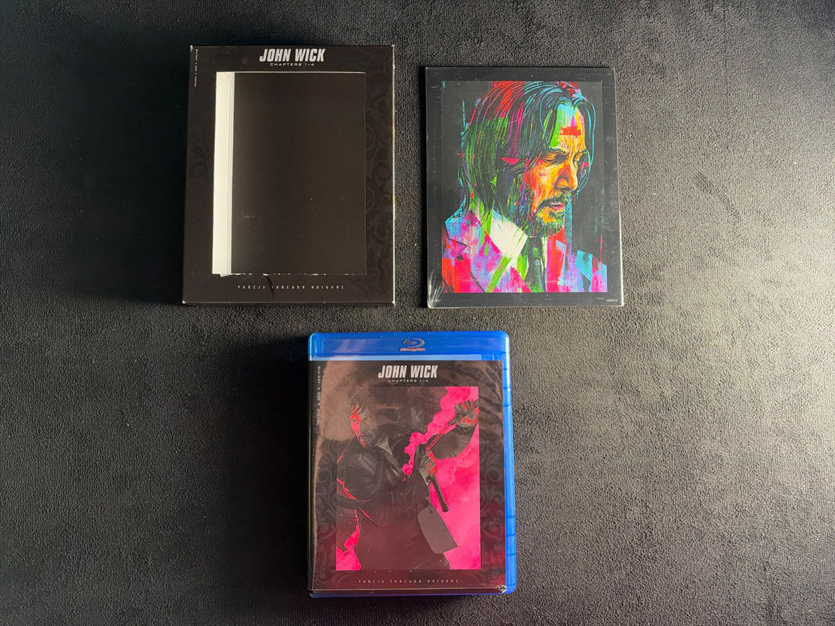 John Wick: Chapters 1-4 (Blu-ray, Art Cards, Boxset, Classic, Widescreen)