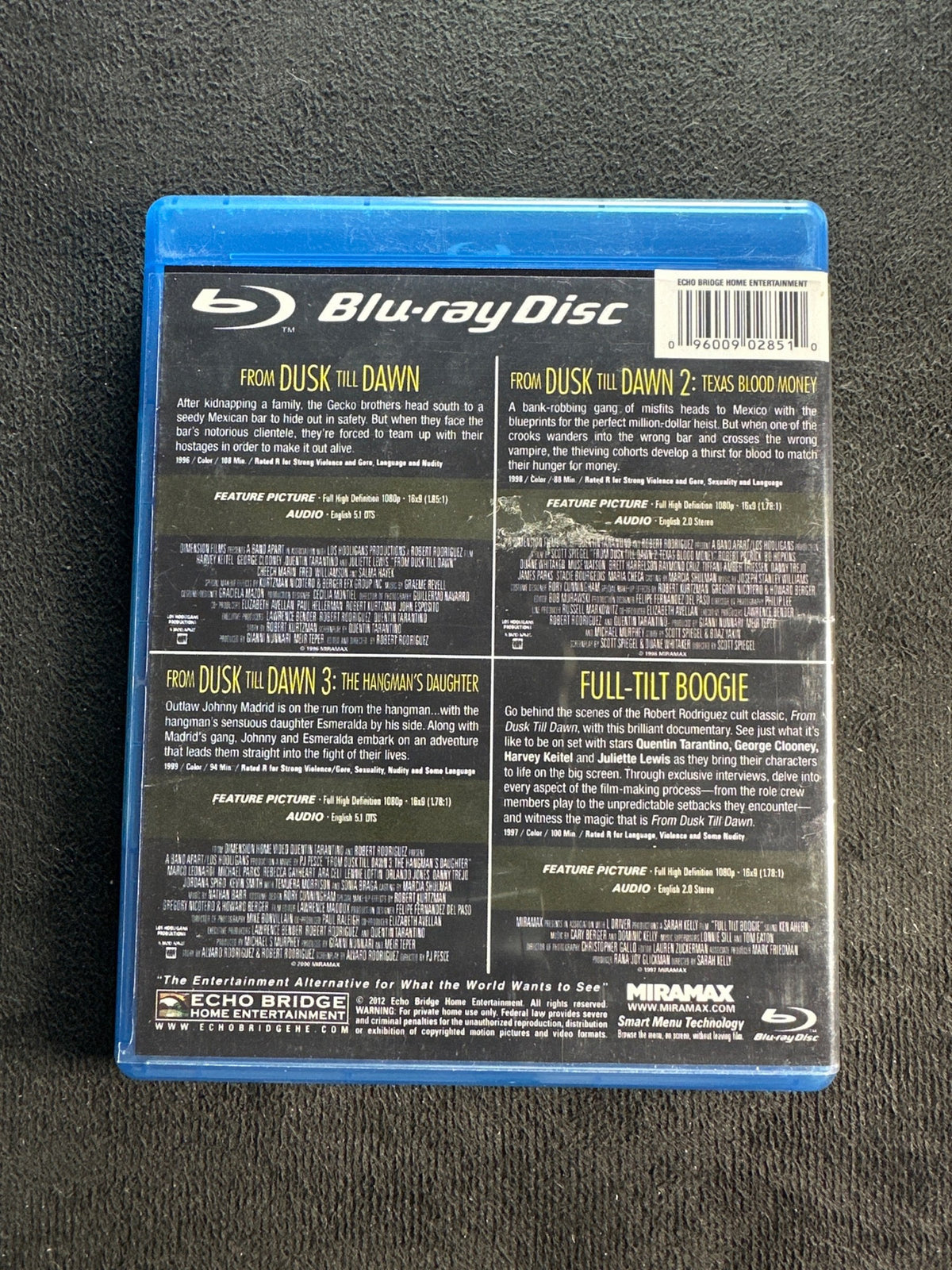 From Dusk Till Dawn Collection (Blu-ray, ECHO BRIDGE HOME ENTERTAINMENT)