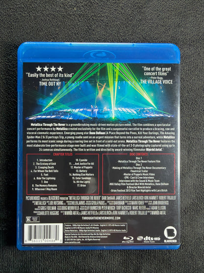 Metallica: Through the Never (Blu-ray, Blackened Recordings, Widescreen)