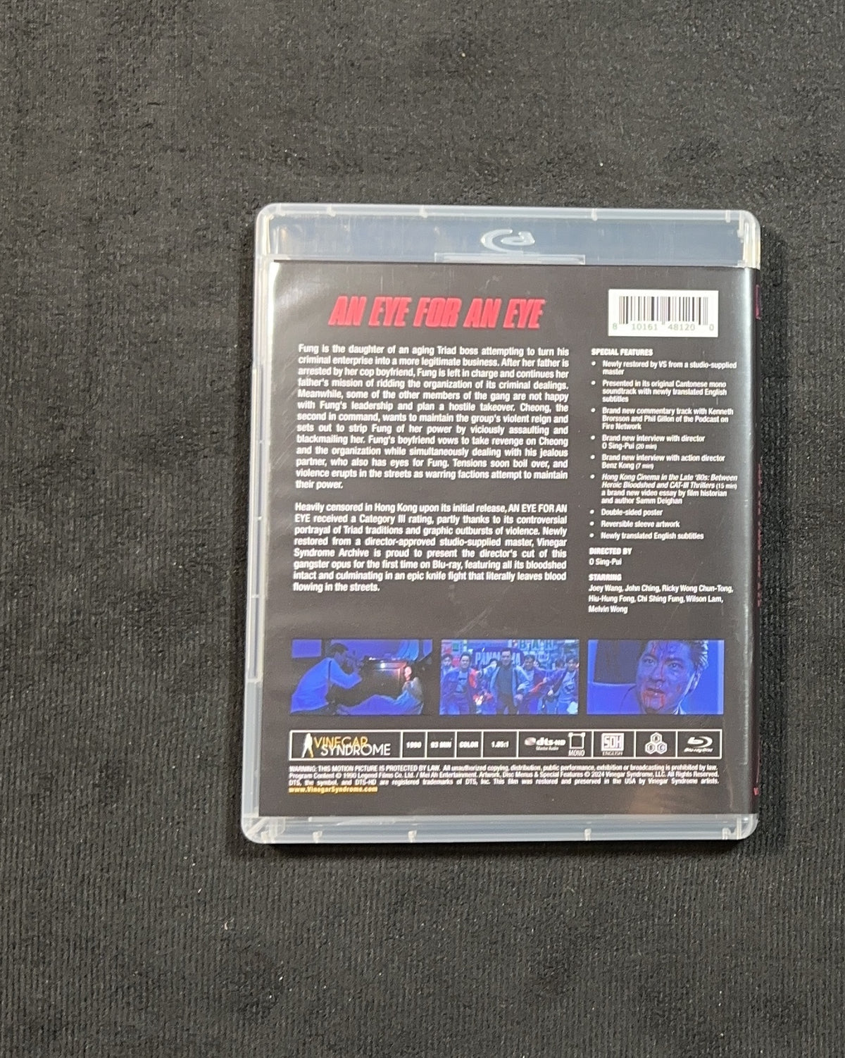 Eye for an Eye 1990 (Blu-ray, Vinegar Syndrome,  Slipcover, Foreign Classic)