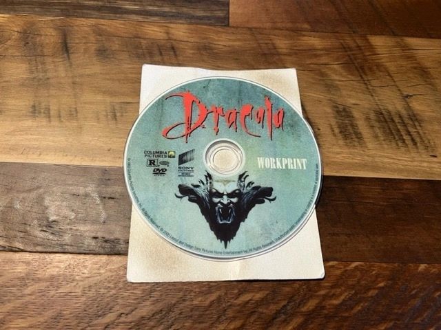 Workprint Vhs Dracula 1992 Workprint DVD Disc ONLY - Classic - No Case – DVDHorrorman