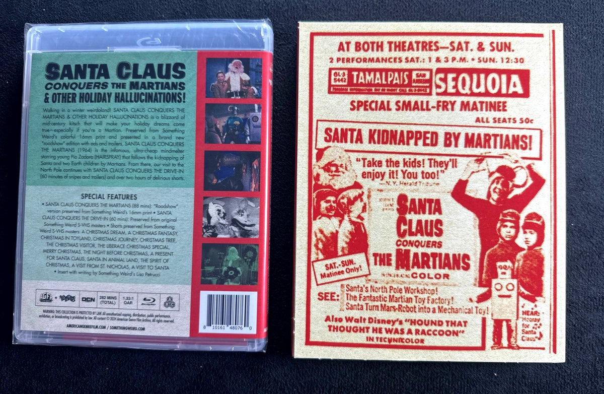 Santa Claus Conquers the Martians (Blu-ray, Vinegar Syndrome Partner, Slip, NEW)