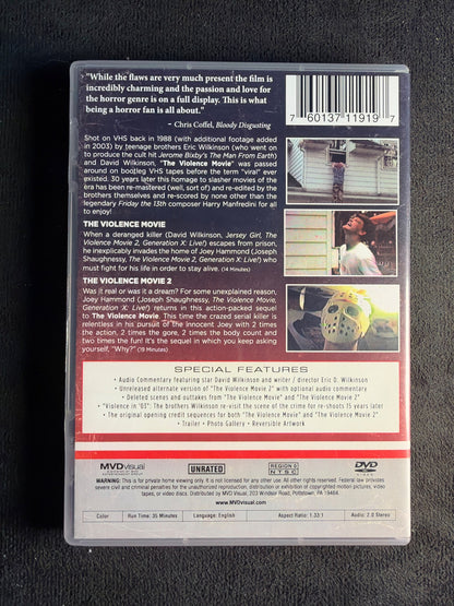 The Violence Movie 1 & 2 (DVD, MVD Visual, Signed X2, Special Edition)