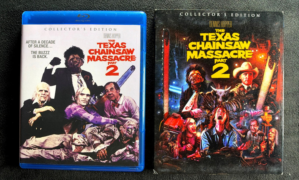 The Texas Chainsaw Massacre Part 2 (Blu-ray, Scream Factory, Slipcover)
