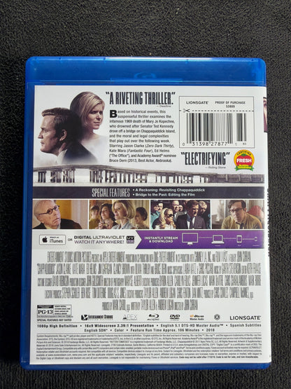 Chappaquiddick (Blu-ray, Lionsgate Films, 2018 Classic, Widescreen)