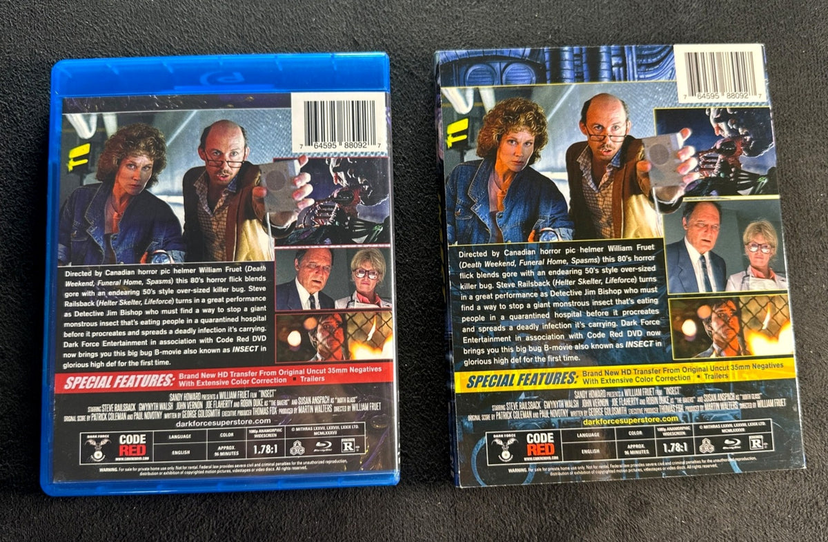 Insect (aka Blue Monkey) (Blu-ray, Code Red, Glow In the Dark Slipcover)