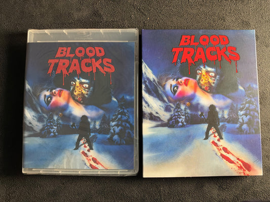 Blood Tracks (Blu-ray, Vinegar Syndrome, Slipcover, 80's Horror, NEW/Sealed)
