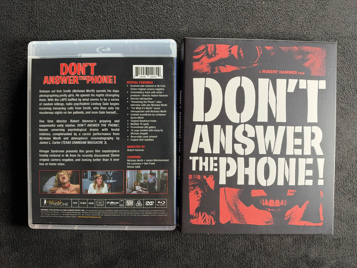 Don't Answer the Phone!  (Blu-ray, Vinegar Syndrome, Slipcover, 80's Horror)