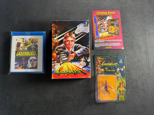 Laserblast (Blu-ray, Full Moon Pictures, VHS Box, 70's Classic, Alien Figure)