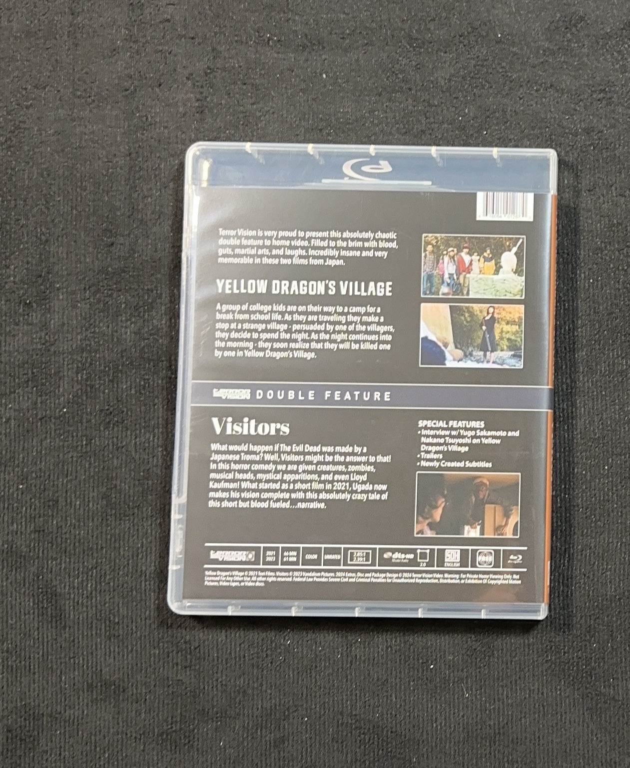 Visitors & Yellow Dragon's Village (Blu-ray, Terror Vision, Slipcover)