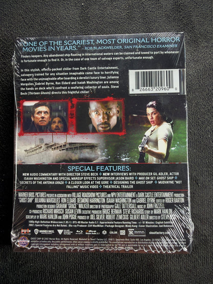 Ghost Ship (Blu-ray, Scream Factory, Rare Slipcover, 2002 Horror, NEW/Sealed)