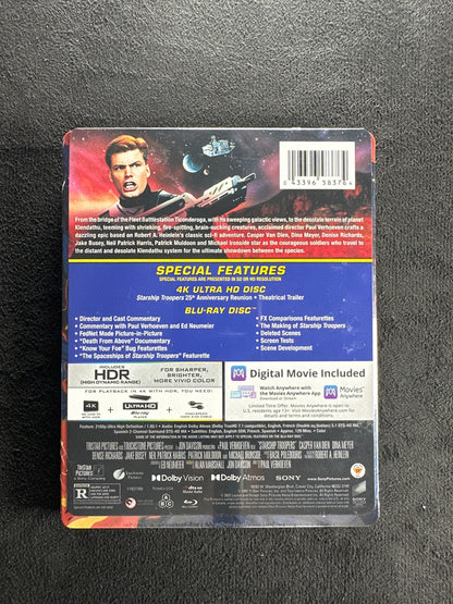 Starship Troopers (4K Ultra HD, Sony Pictures, 25th Anniversary Ed, NEW/Sealed)
