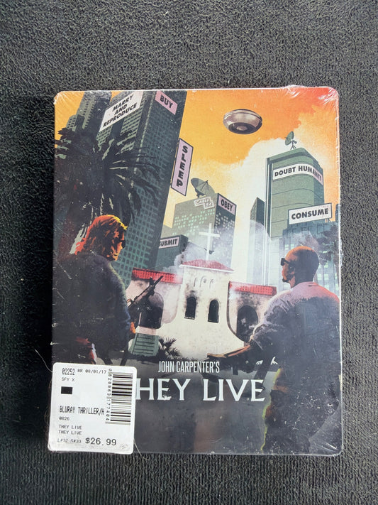 They Live (Blu-ray, Scream Factory, Steelbook, 80's Classic Horror, NEW/Sealed)