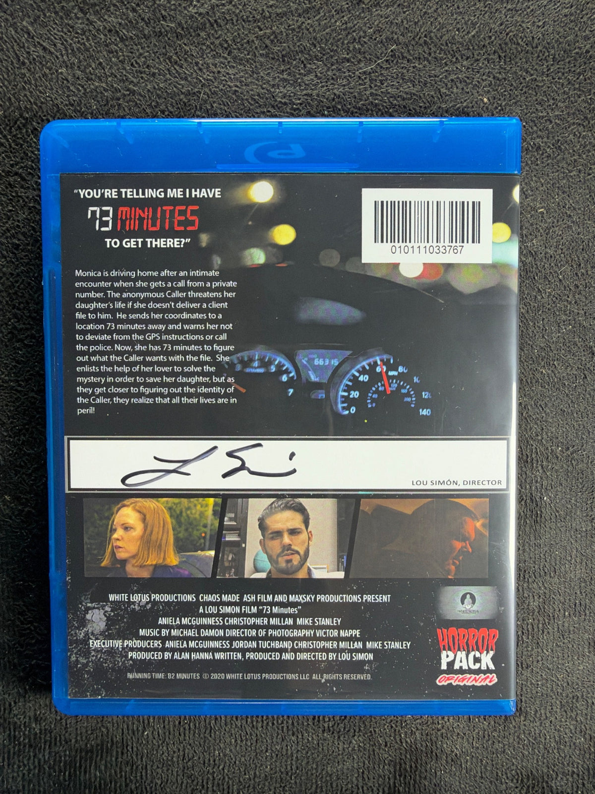 73 Minutes (Blu-ray, HorrorPack, 2021 Horror Classic, Widescreen, Signed)