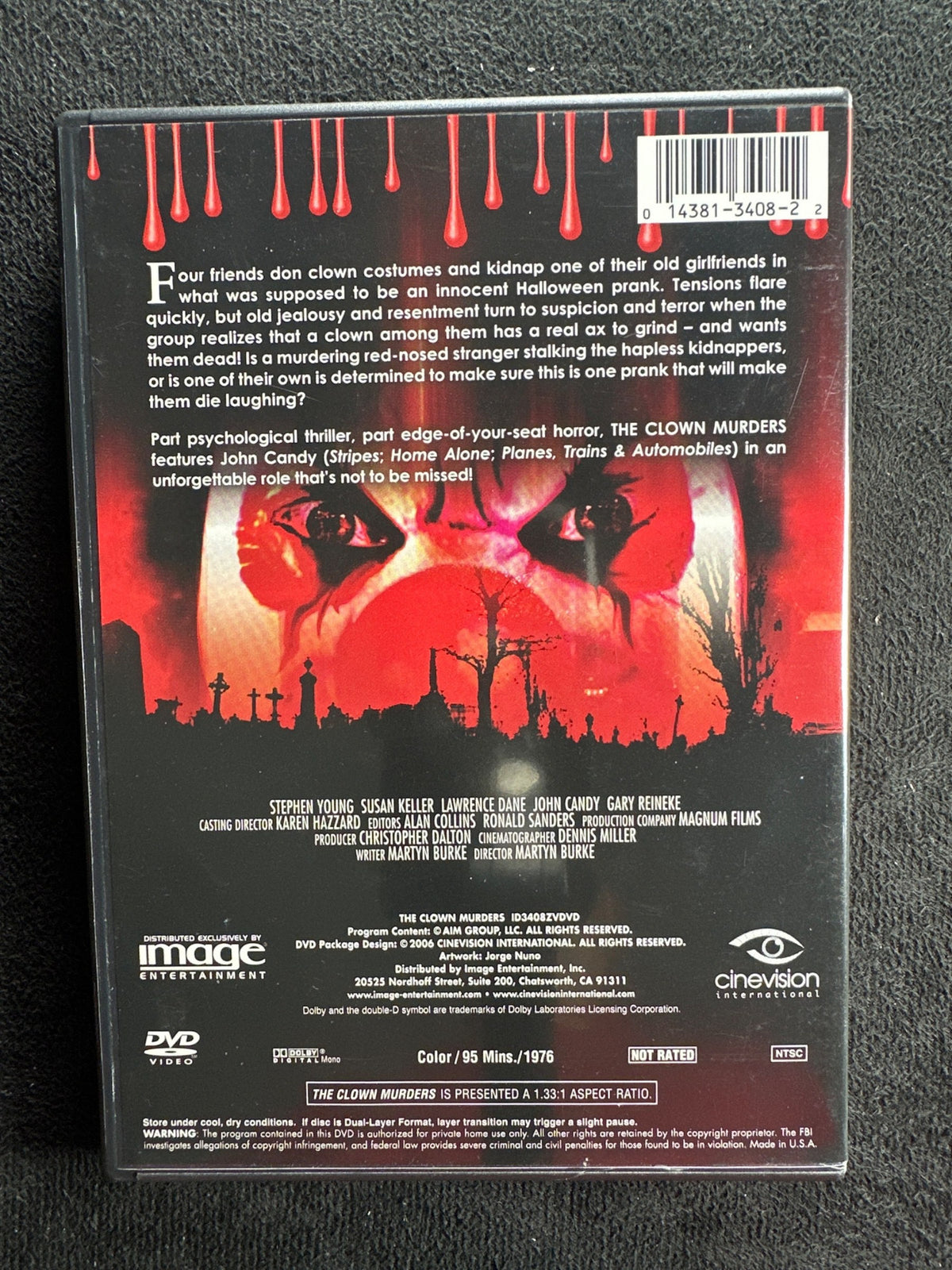 The Clown Murders (DVD, Image Entertainment, John Candy 70's Horror)