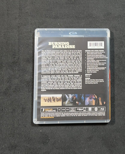 Burning Paradise (Blu-ray, Vinegar Syndrome, Slipcover, 90's Foreign Classic)