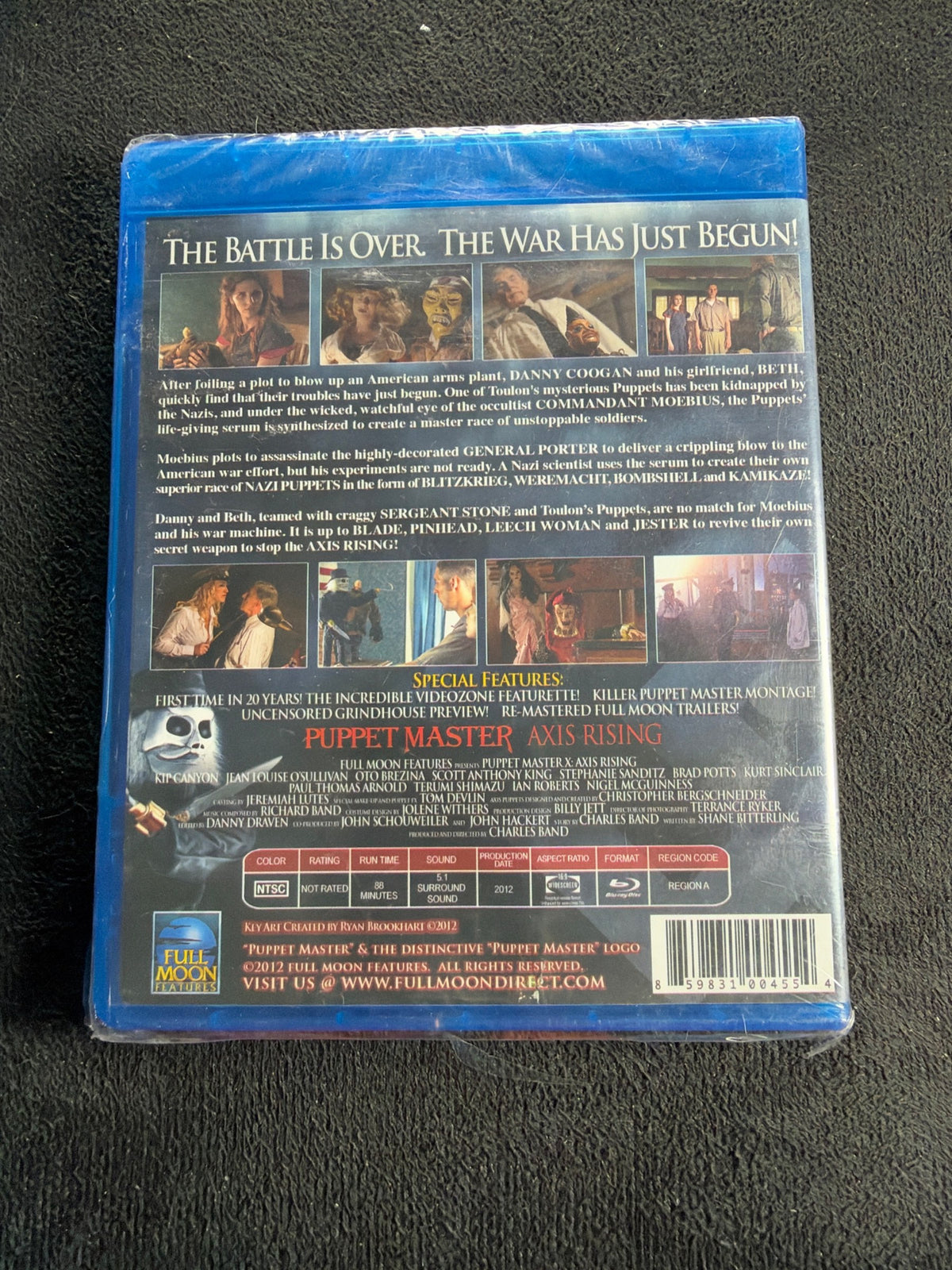 Puppet Master X: Axis Rising (Blu-ray, Full Moon, Charles Band Singed)
