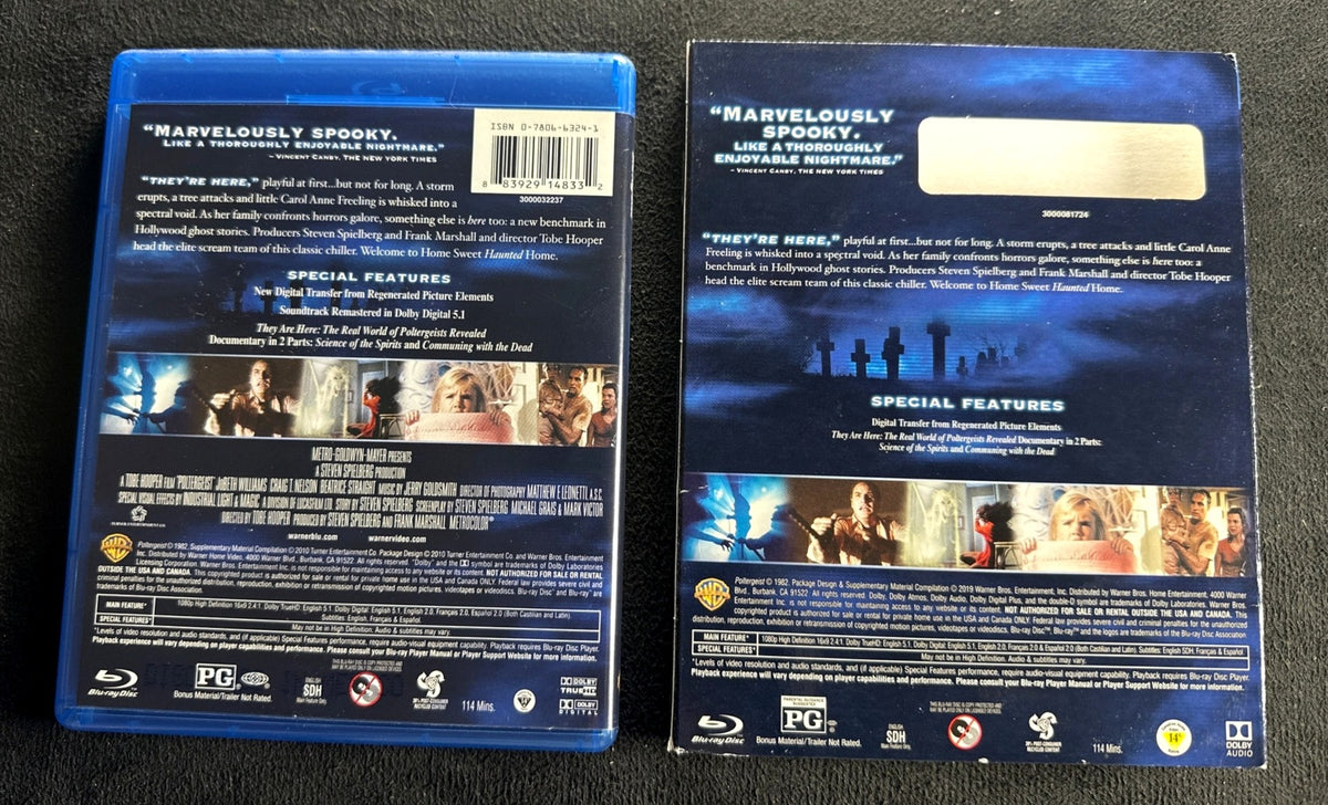 Poltergeist (Blu-ray, Warner, Lenticular Slipcover, Classic Horror)