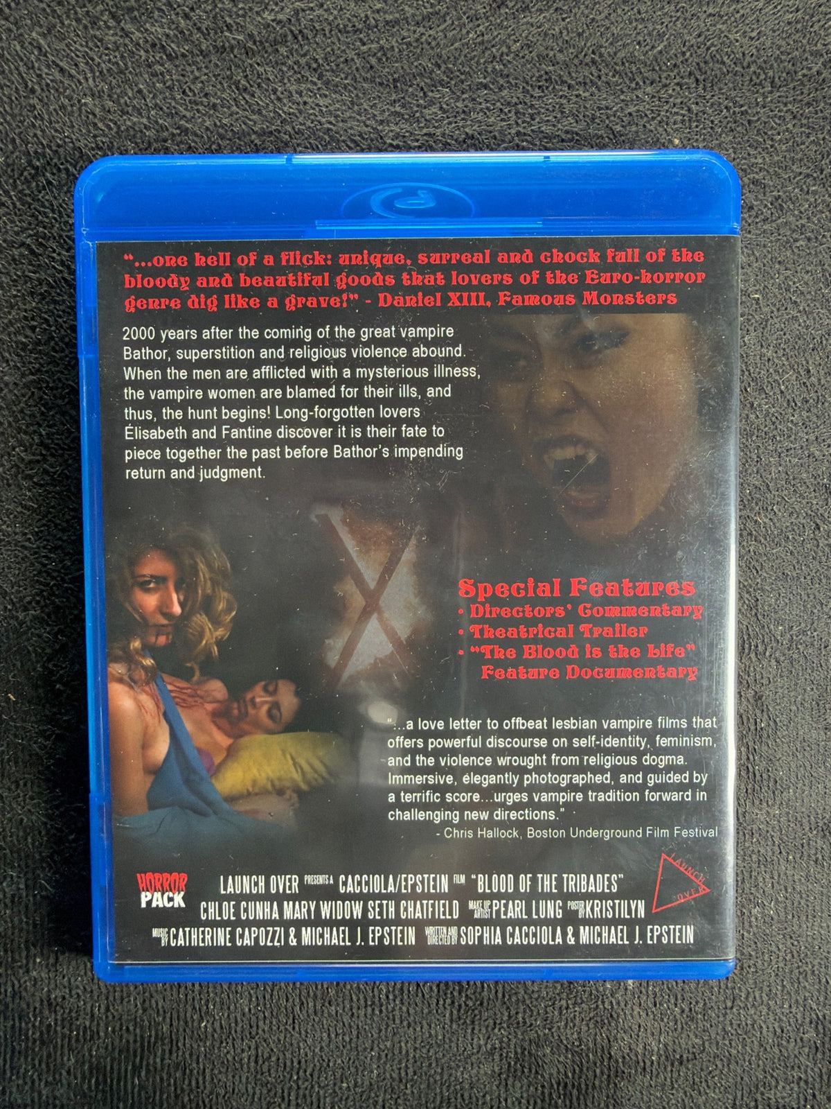Blood of the Tribades (Blu-ray, 2016 Horror, Signed X2, OOP, HorrorPack)