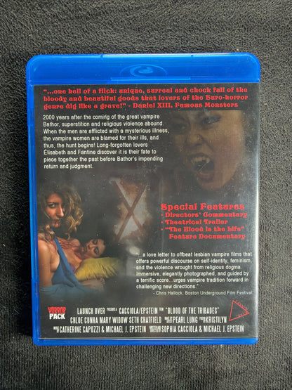 Blood of the Tribades (Blu-ray, 2016 Horror, Signed X2, OOP, HorrorPack)