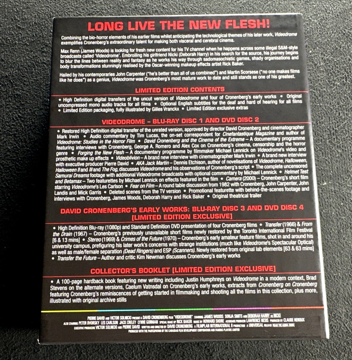Videodrome (Blu-ray, Arrow Video', Limited Edition, Region B, Booklet)
