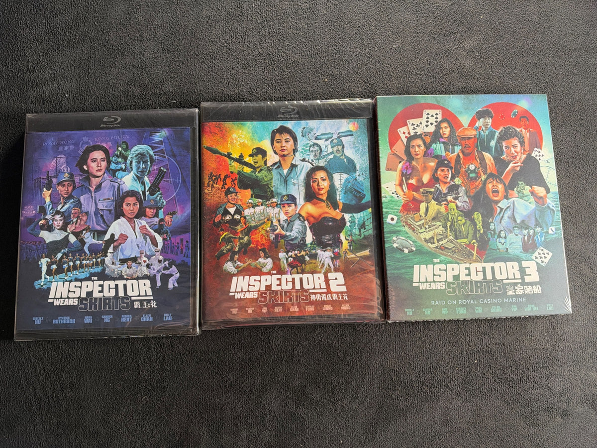 The Inspector Wears Skirts 1-3 (Blu-ray, 88 Films, Widescreen, NEW/Sealed)