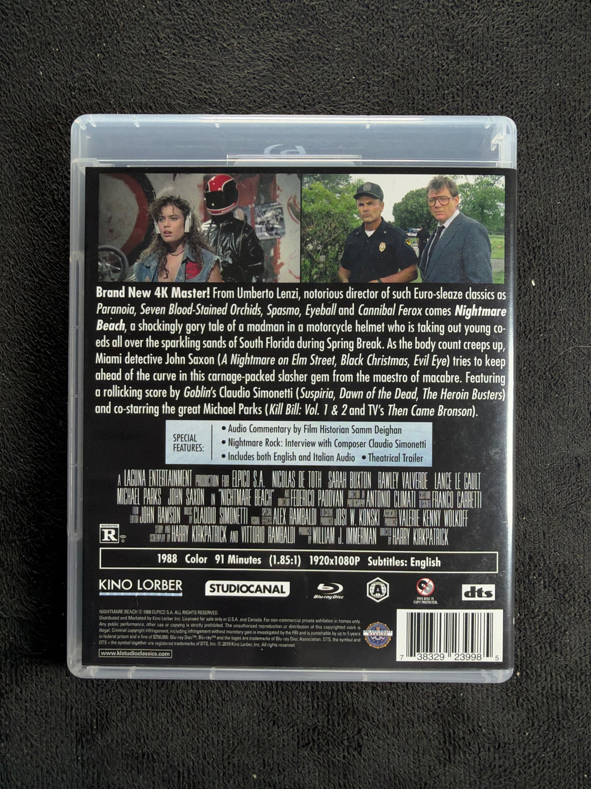Nightmare Beach (Blu-ray, Kino Lorber, 80's Horror Classic, Widescreen)