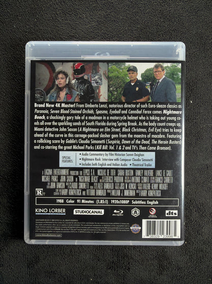 Nightmare Beach (Blu-ray, Kino Lorber, 80's Horror Classic, Widescreen)