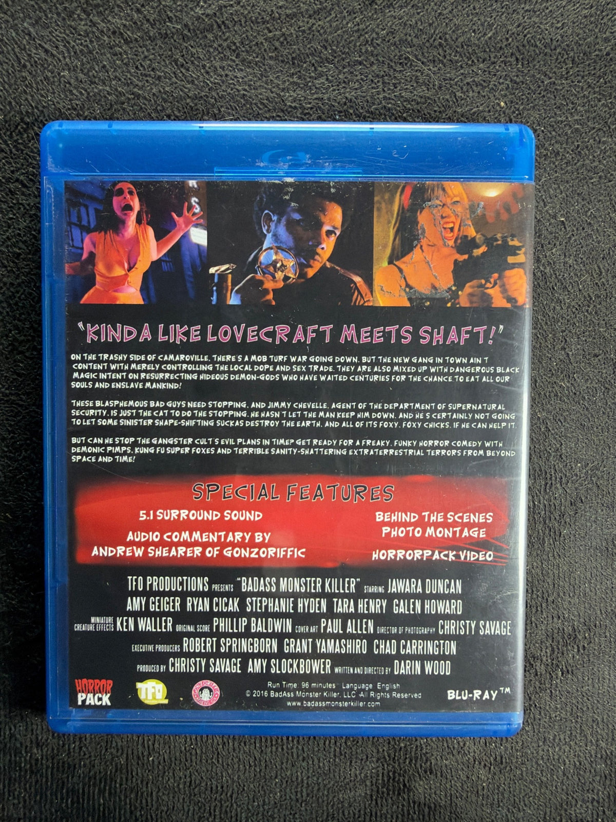 Badass Monster Killer (Blu-ray, HorrorPack, 2015 Classic, Widescreen, OOP)