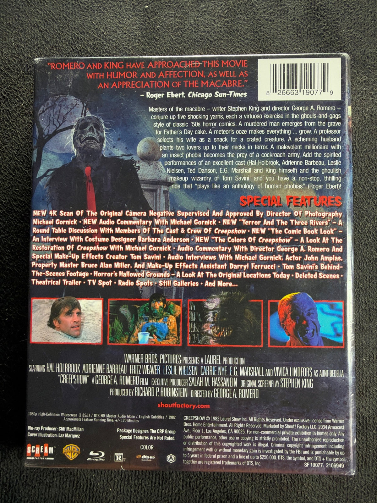 Creepshow  (Blu-ray, Scream Factory, Hard Slipcase, NEW/Sealed)