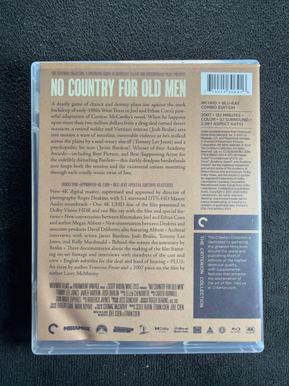 No Country For Old Men (4K Ultra HD, Criterion Collection, Special Edition)