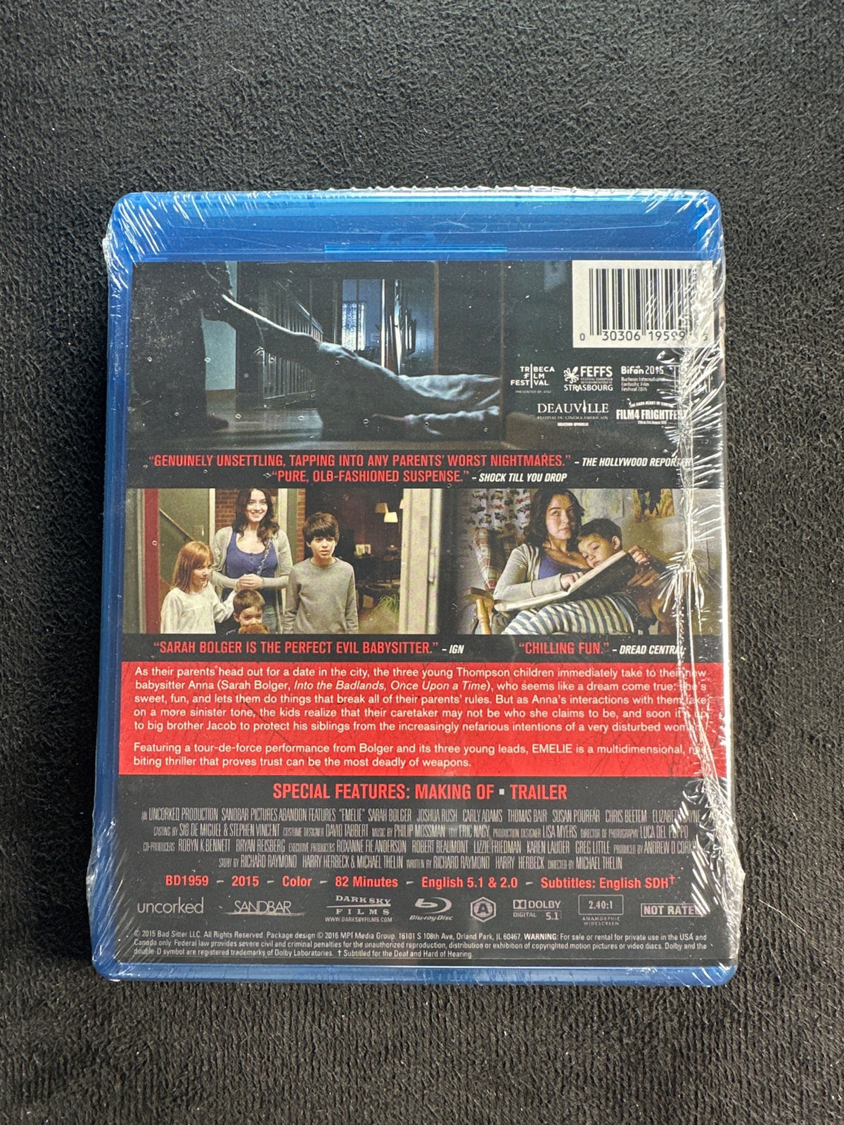 Emelie (Blu-ray, Dark Sky Films, Horror Classic, NEW/Sealed)