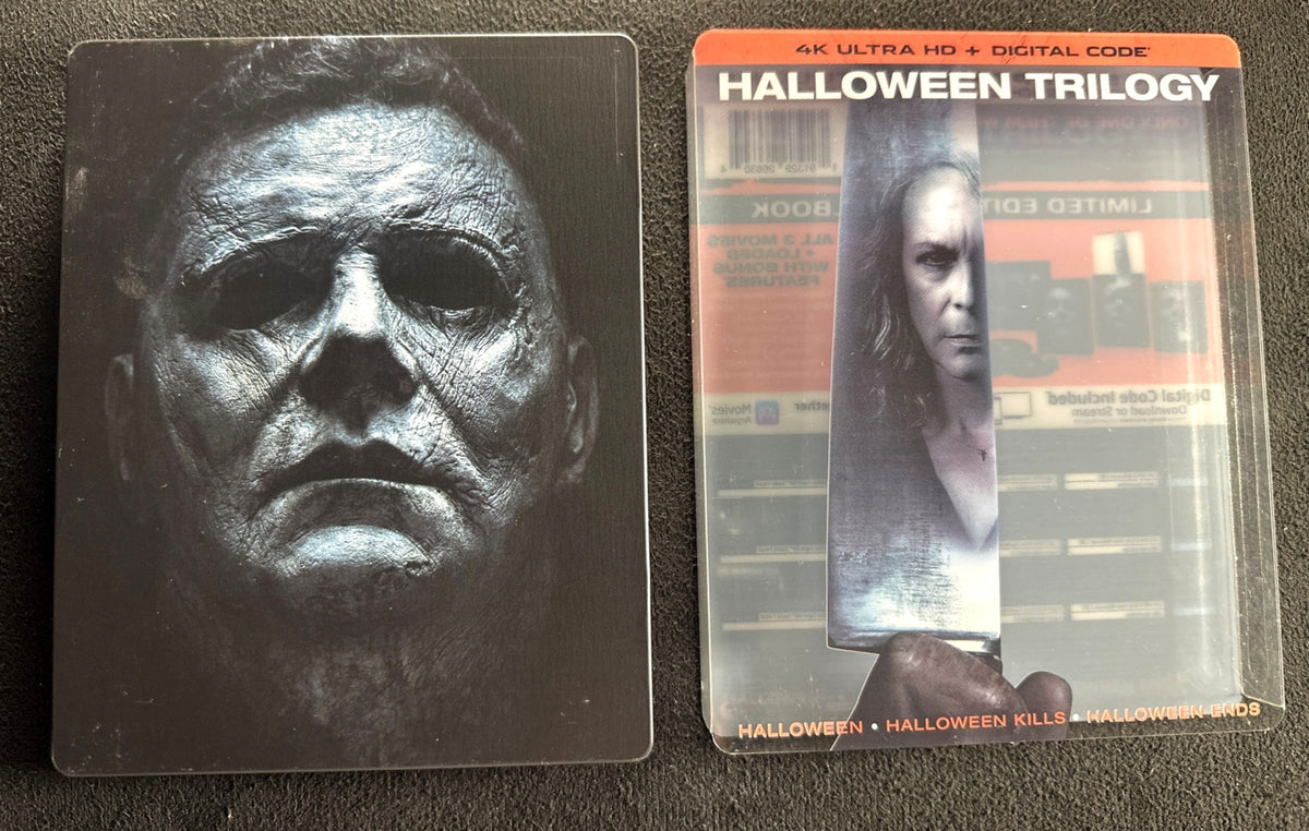 Halloween Trilogy 4K Ultra HD, Limited Ed, Steelbook, Slipcover, No Digital)
