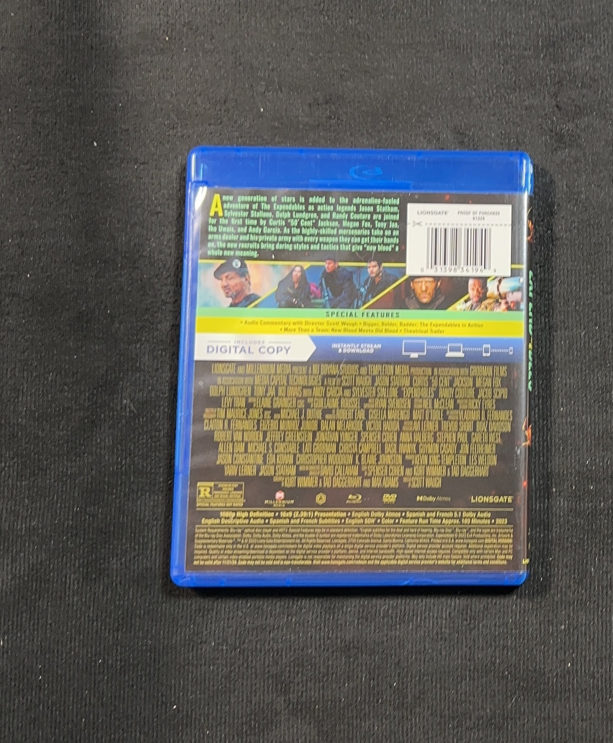 Expend4bles (Blu-ray, LIONSGATE, Slipcover, Widescreen, No Digital)
