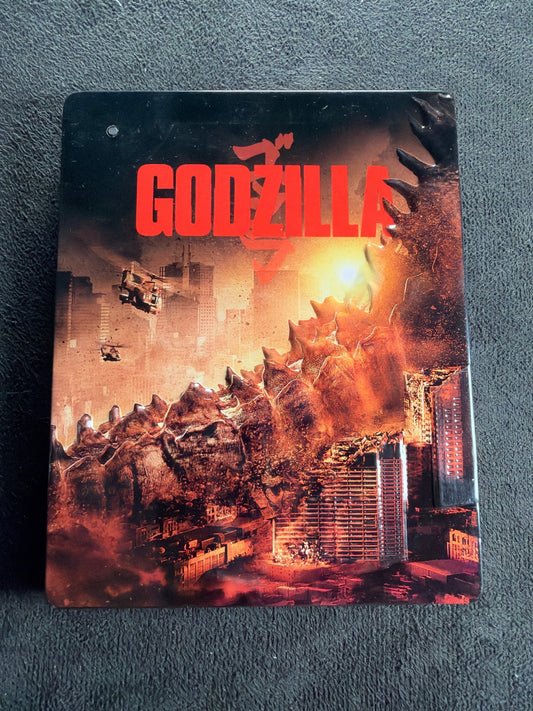 Godzilla (Blu-ray, Warner Bros, Raised Steelbook, Classic, No Digital)